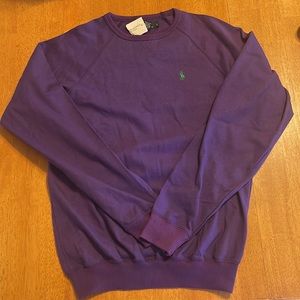 NWT Vintage Polo by Ralph Lauren Purple Sweatshirt Big Girls L/Women XS